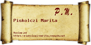 Piskolczi Marita névjegykártya